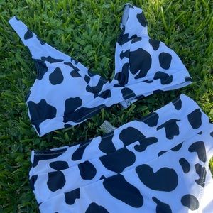 Cow Print 2 piece Swim